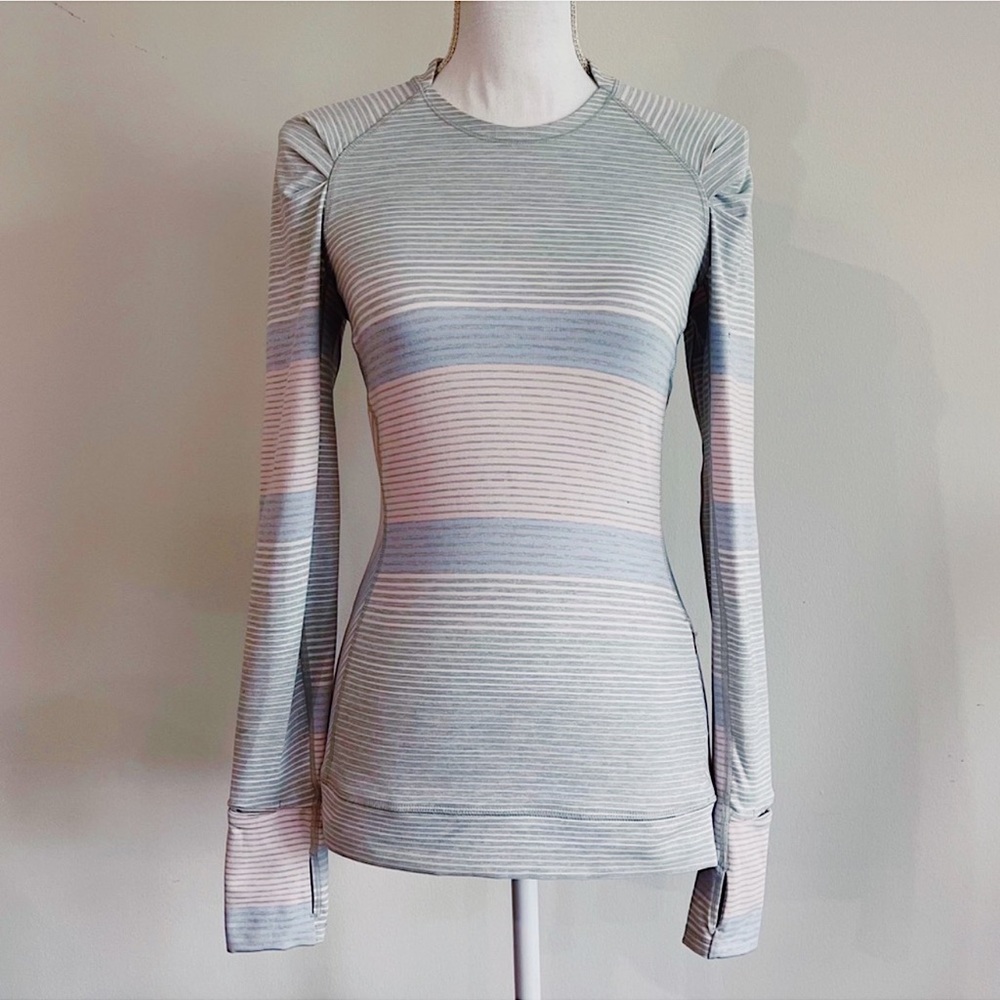 Lululemon long sleeve striped shirt - size 4
